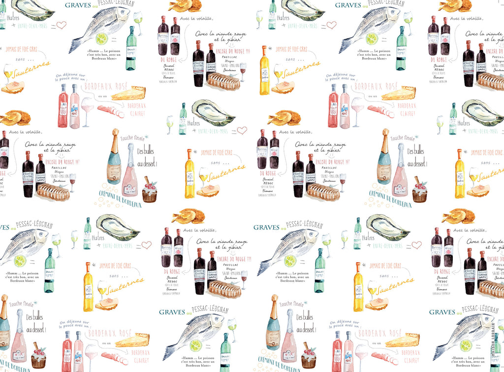 Napperon de Vinyle - Accords Vins / Wine Pairings