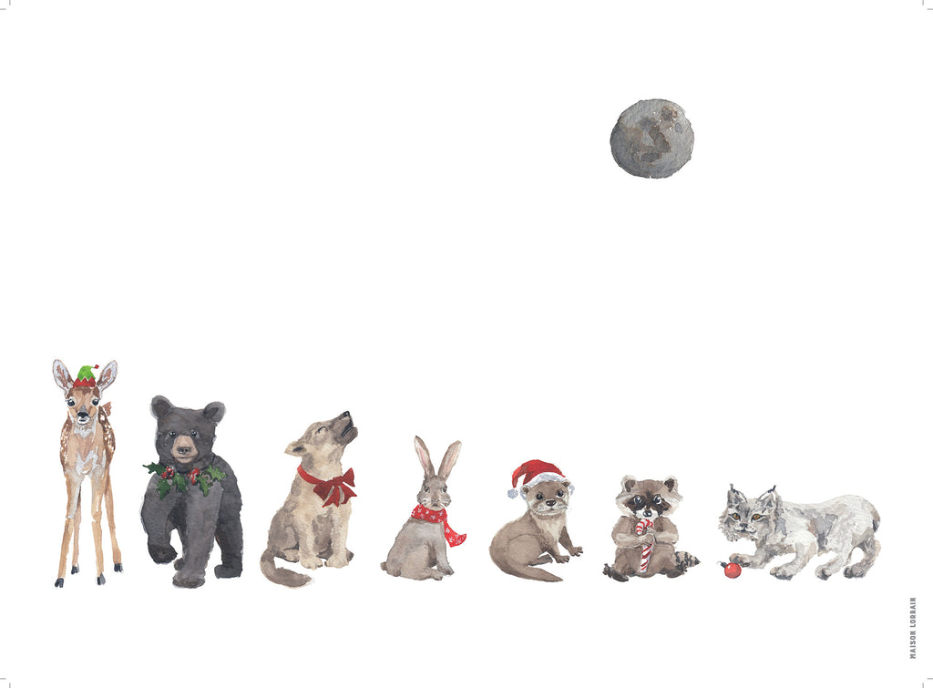 Napperon de Vinyle - Baby Animals Lineup