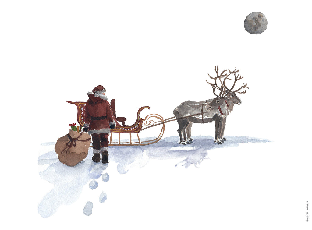 Napperon de Vinyle - Santa