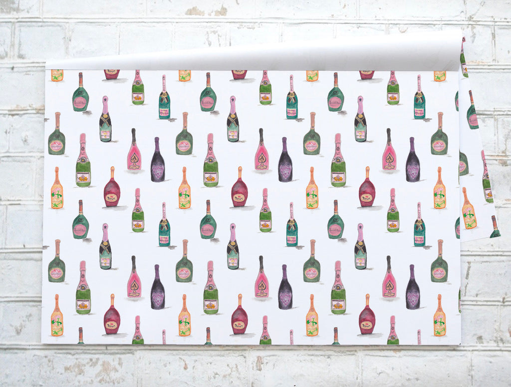 Champagne Rosé - Napperons de papier / Paper placemats