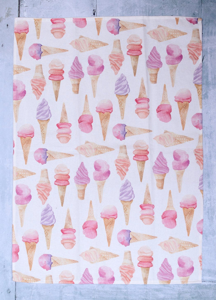 "Glaces - Ice Cream" - Linge a vaisselle / Tea Towel