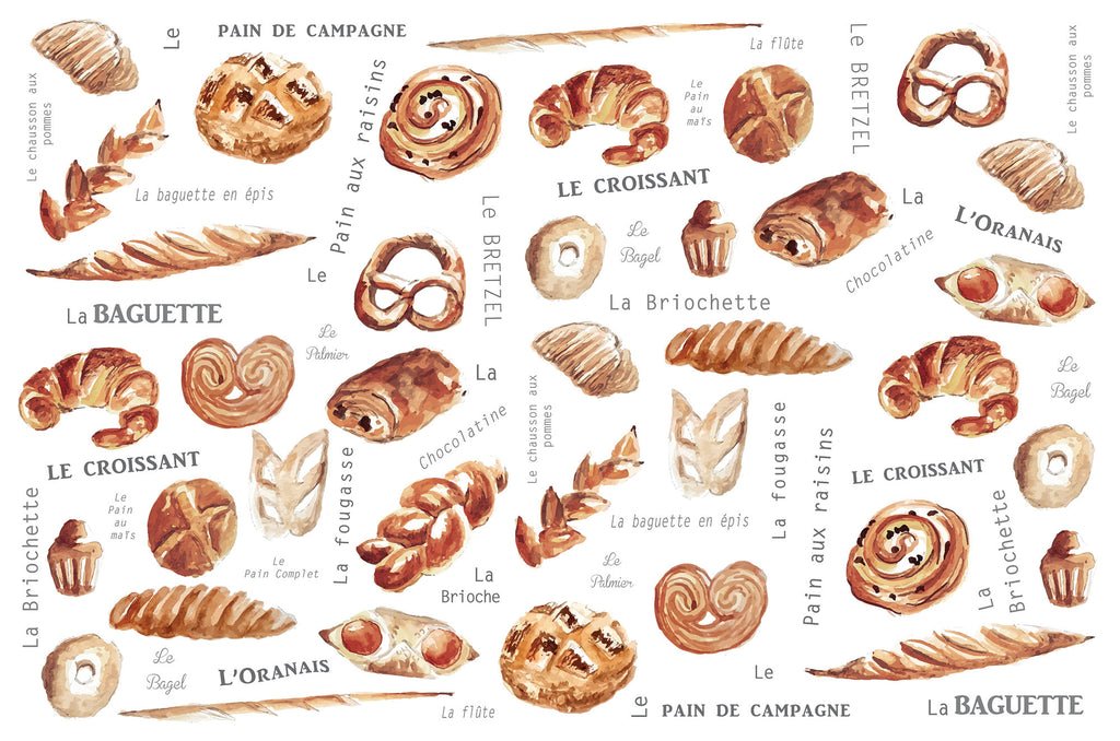 Pain Quotidien - Napperons de papier / Daily Bread Paper placemats