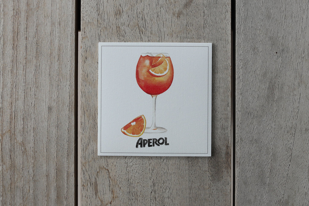 Collection Spritz - Sous-verres de Vinyle (4) / Vinyl Coasters (4) - Spritz Aperol