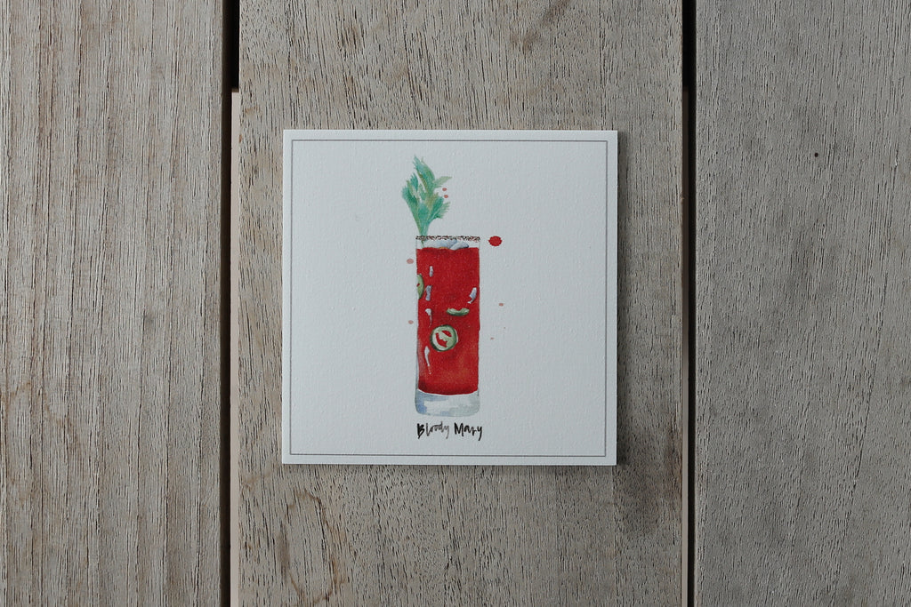 Collection cocktail - Sous-verres de Vinyle (4) - Cocktail Bloody Mary / Vinyl Coasters (4)