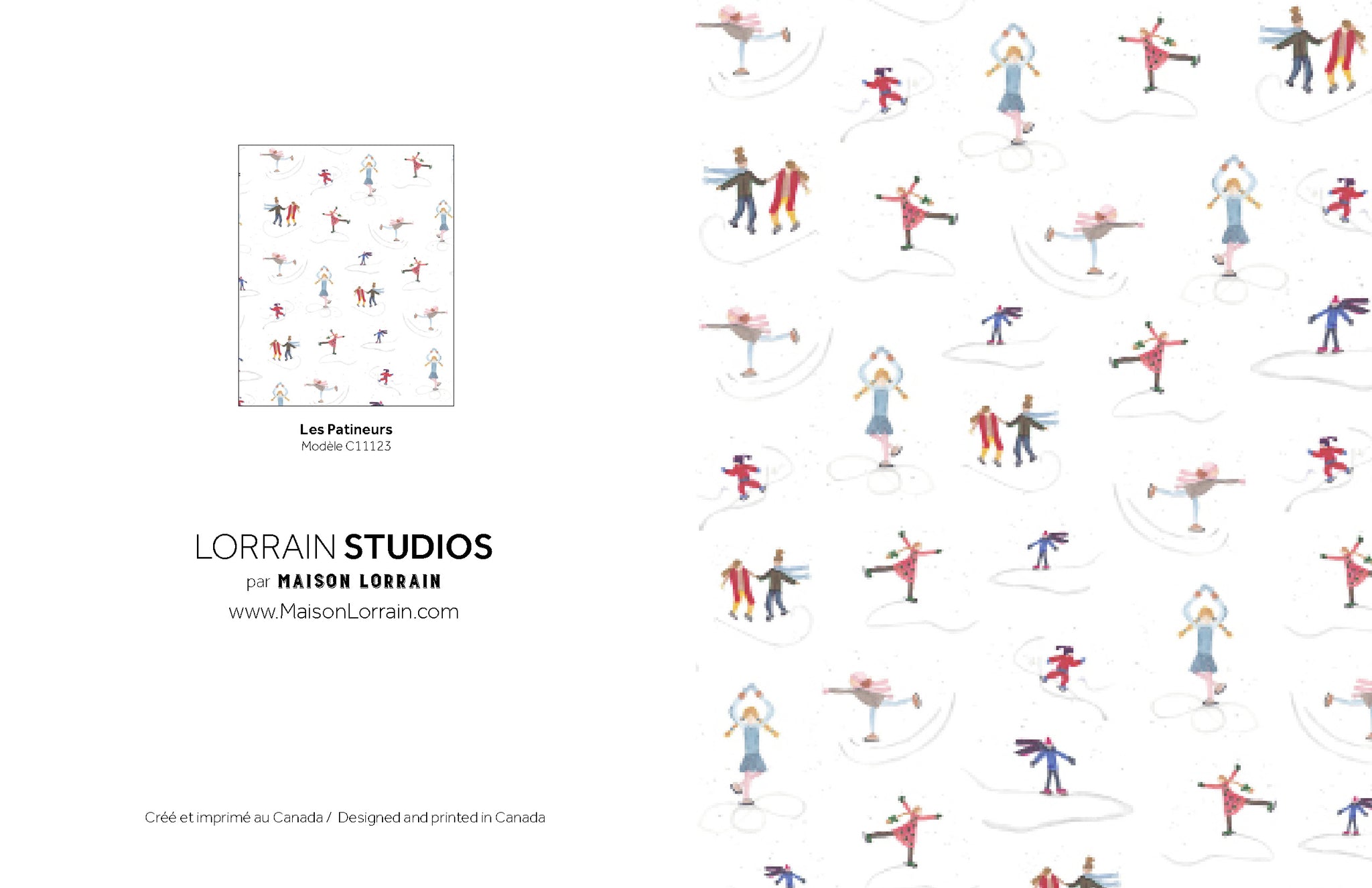 NEW Carte de souhaits - Les Patineurs / Greeting Card