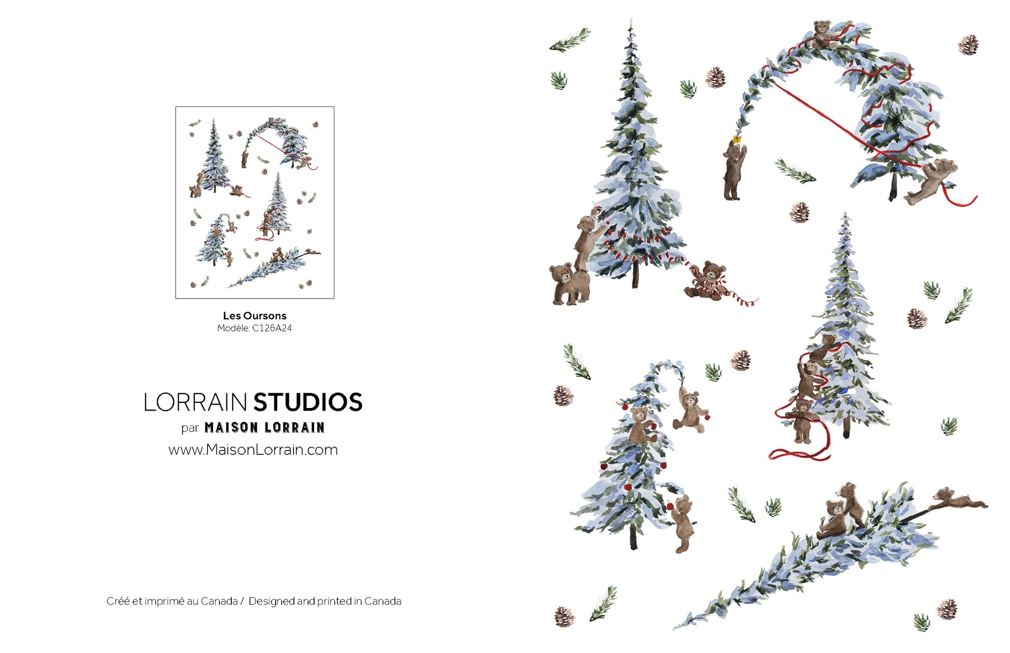 NEW Carte de souhaits - Les Oursons / Greeting Card