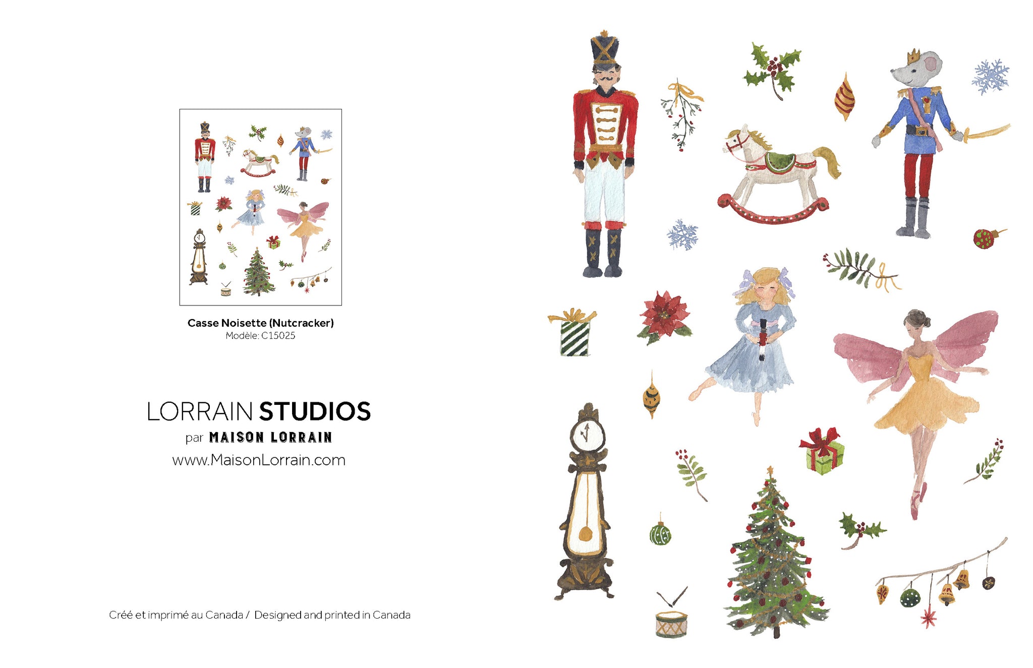 NEW Carte de souhaits - Casse Noisette / Nutcraker Greeting Card