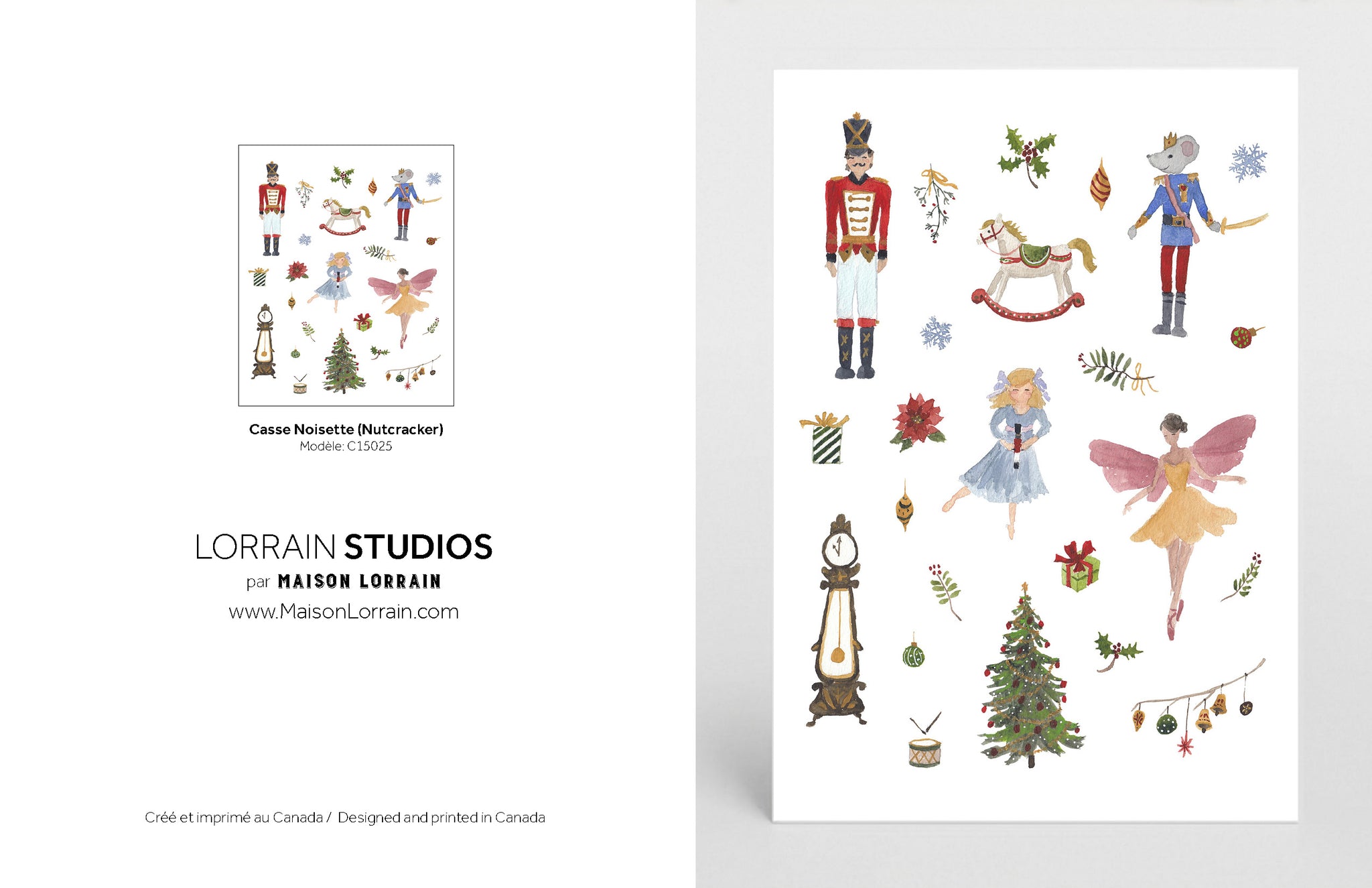 NEW Carte de souhaits - Casse Noisette / Nutcraker Greeting Card
