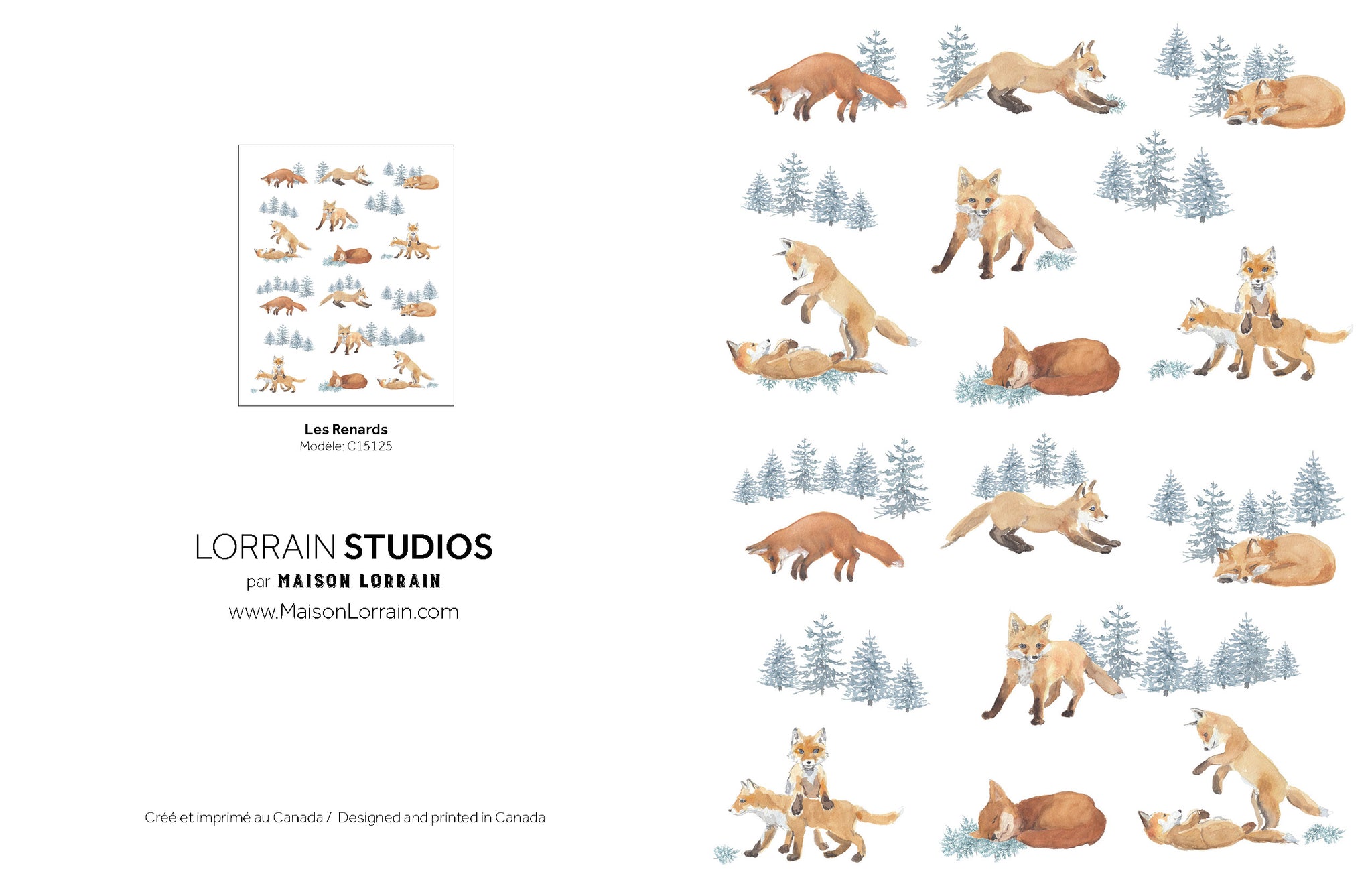 NEW Carte de souhaits - Les Renards / Greeting Card