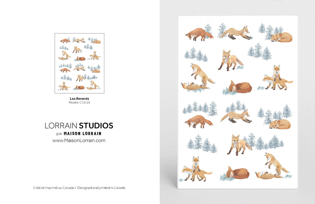 NEW Carte de souhaits - Les Renards / Greeting Card