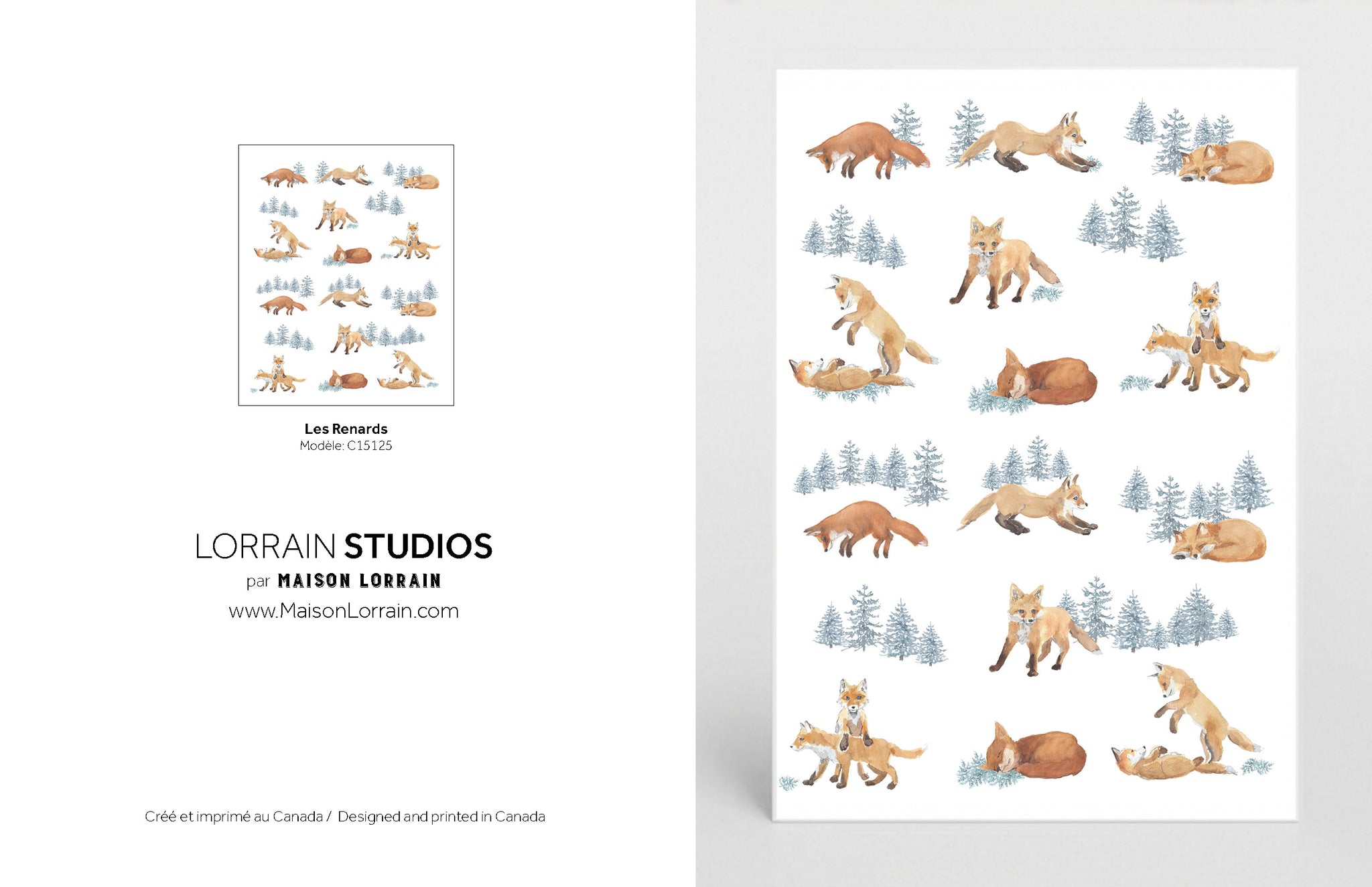 NEW Carte de souhaits - Les Renards / Greeting Card