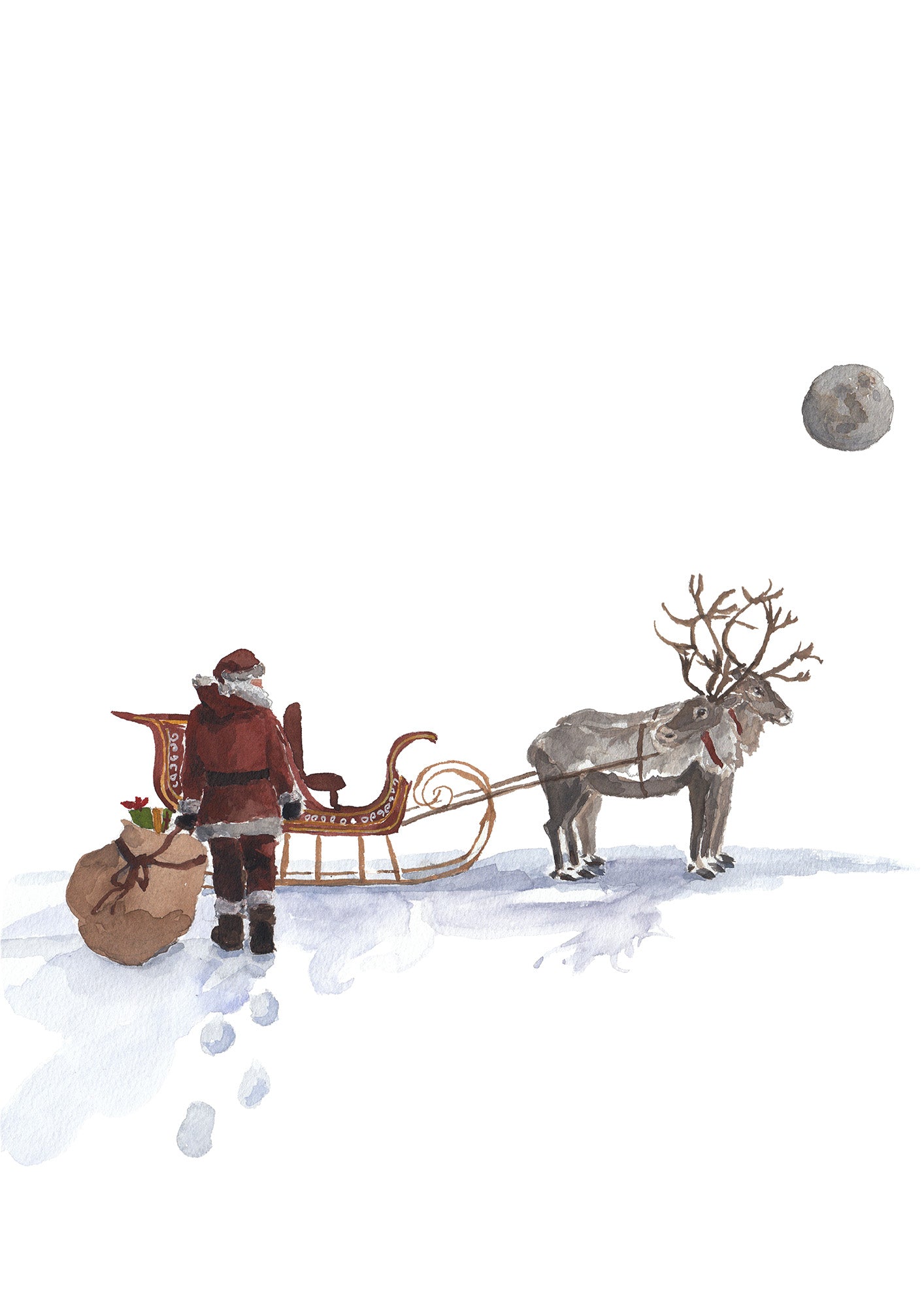 NEW Carte de souhaits - Santa / Greeting Card