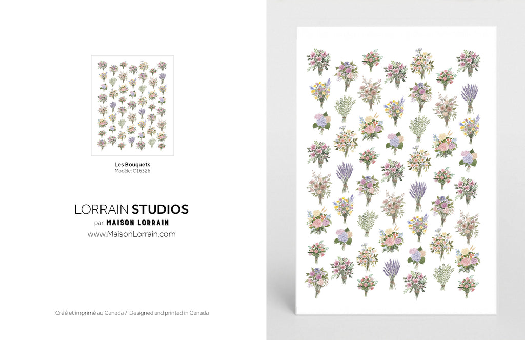 NEW Carte de souhaits - Les Bouquets / Greeting Card