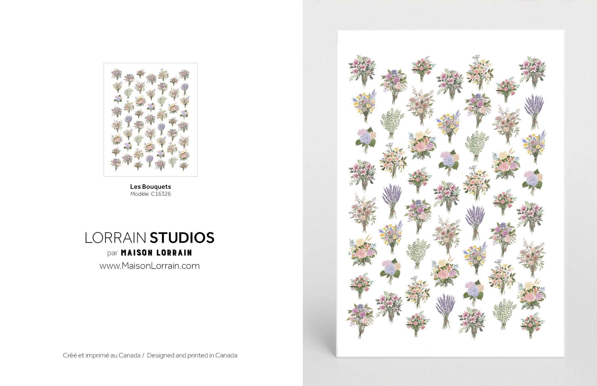 NEW Carte de souhaits - Les Bouquets / Greeting Card