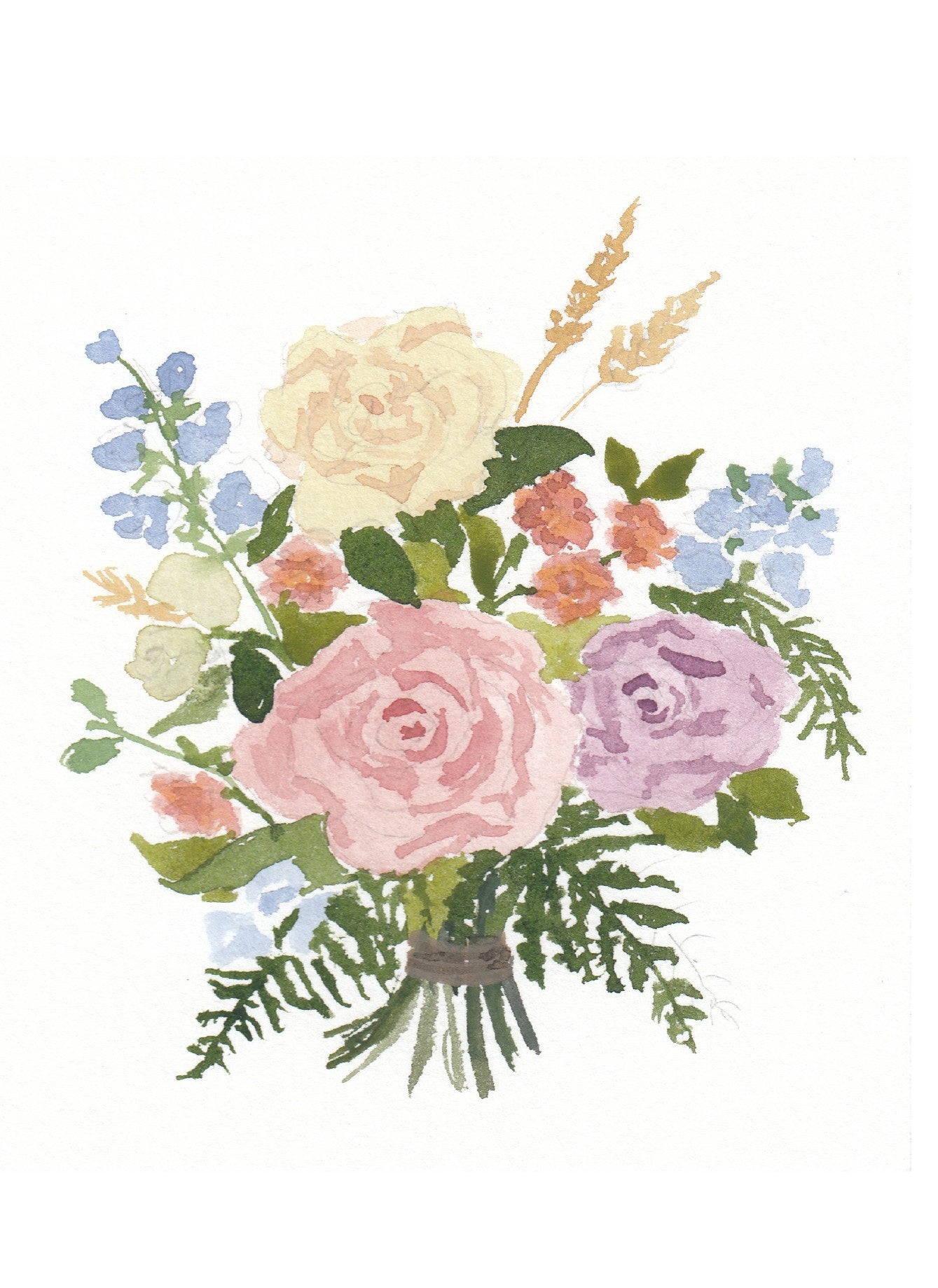 NEW Carte de souhaits - Les Roses / Greeting Card