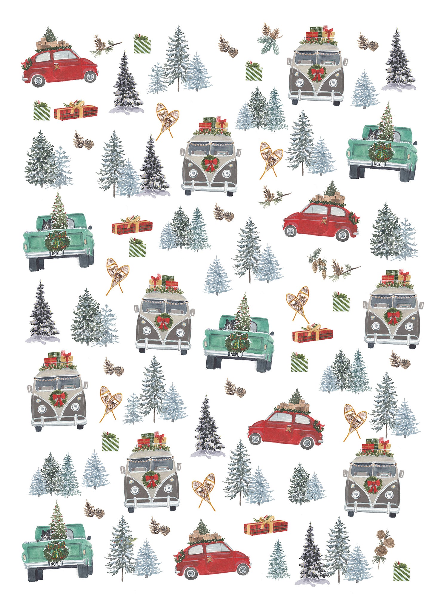 NEW Carte de souhaits - A la maison pour Noel / Greeting Card