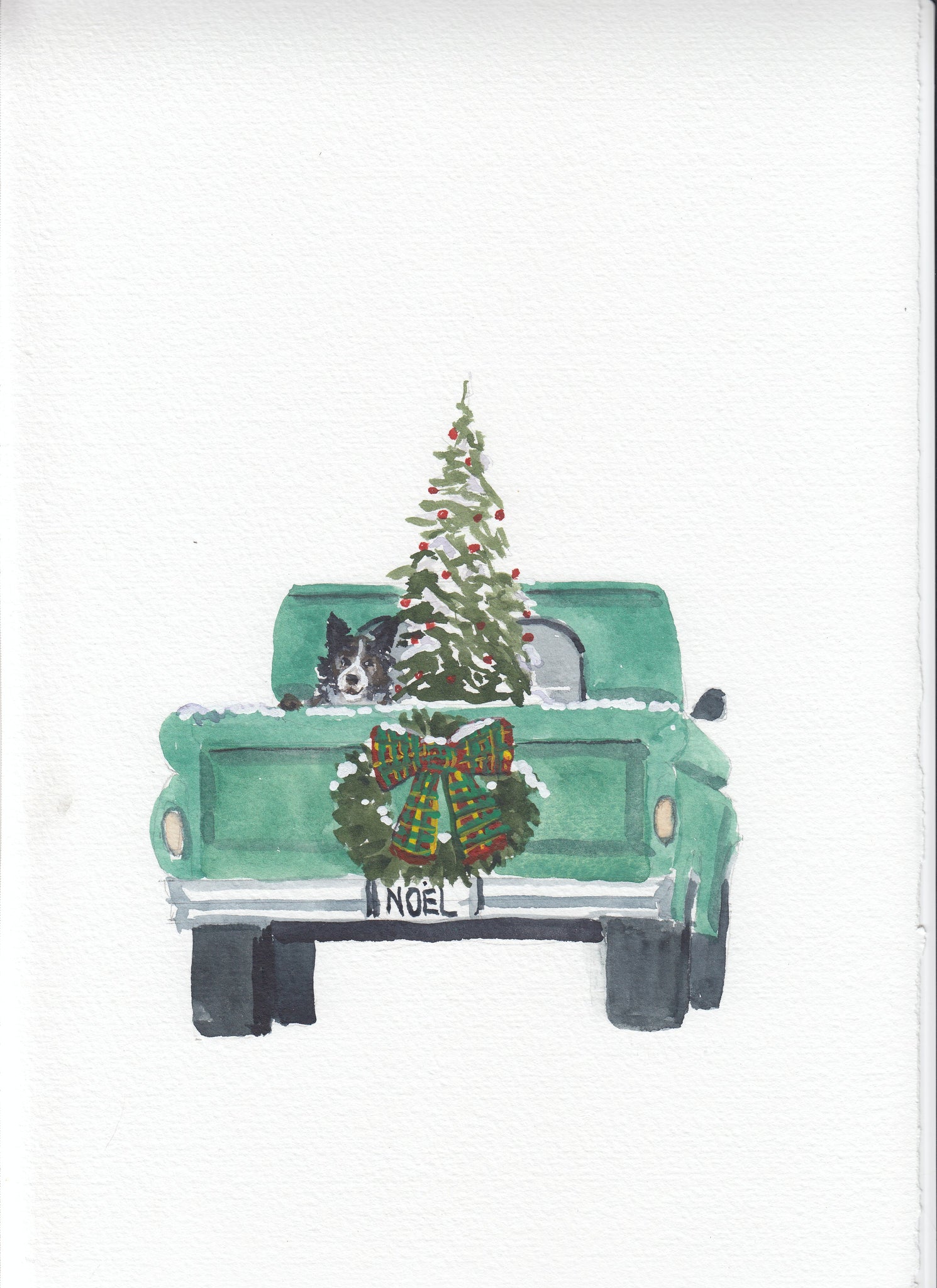 NEW Carte de souhaits - A Pickup Christmas / Greeting Card