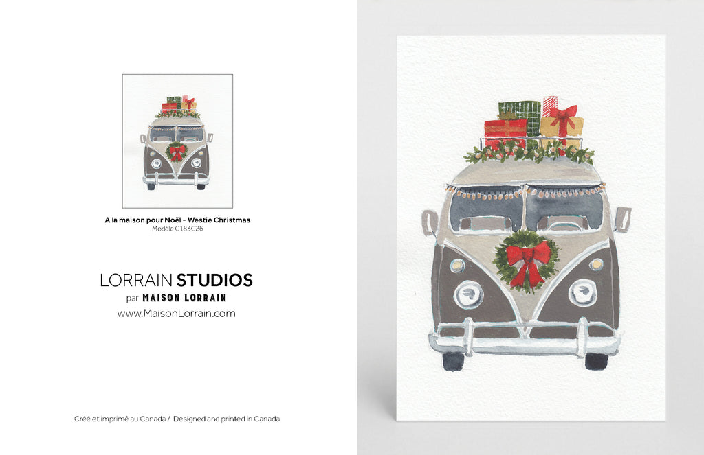 NEW Carte de souhaits - A Westie Christmas / Greeting Card