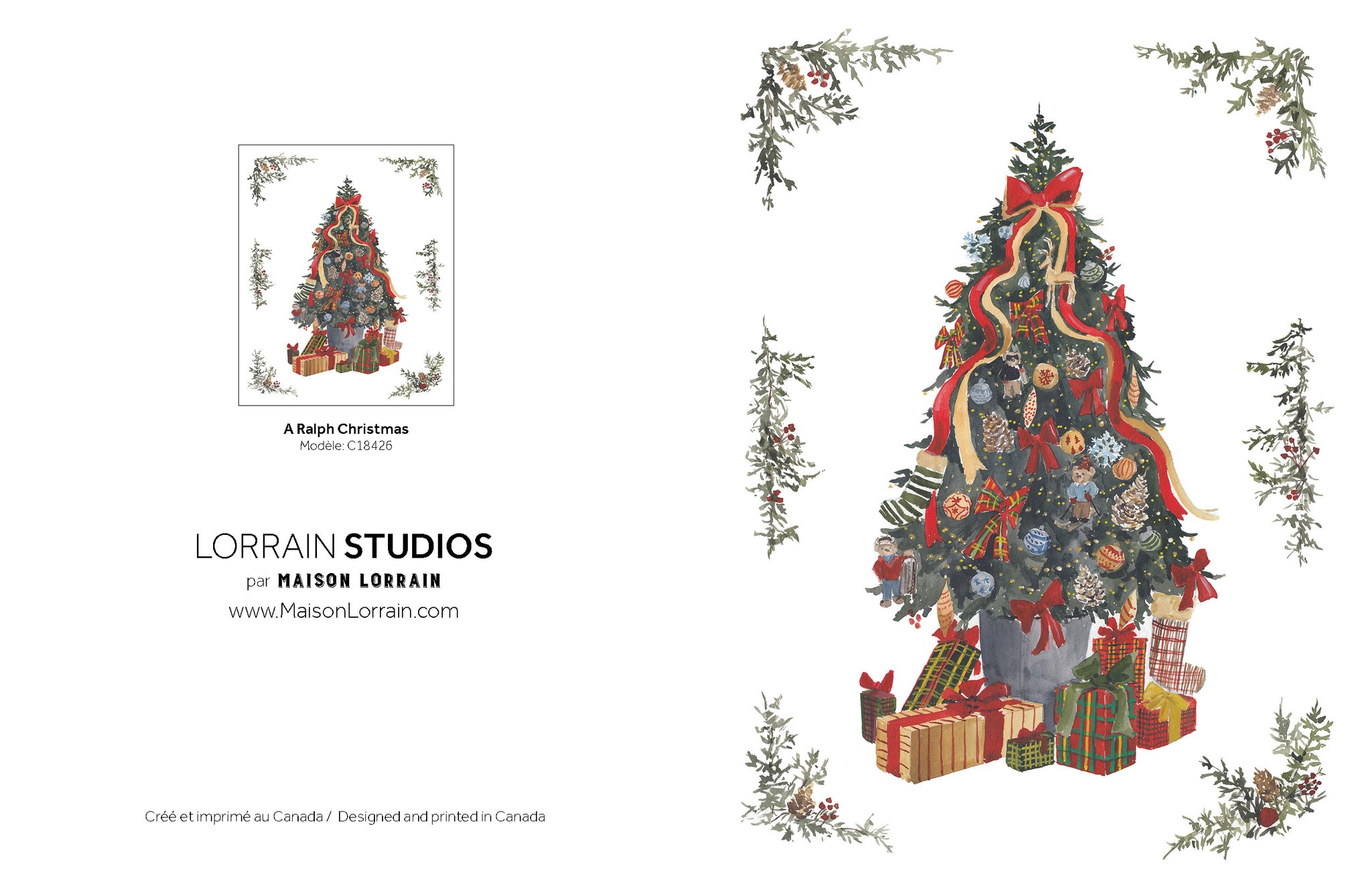 NEW Carte de souhaits - A Ralph Christmas / Greeting Card