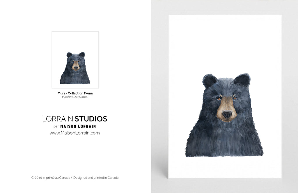 NEW Carte de souhaits - Ours / Greeting Card