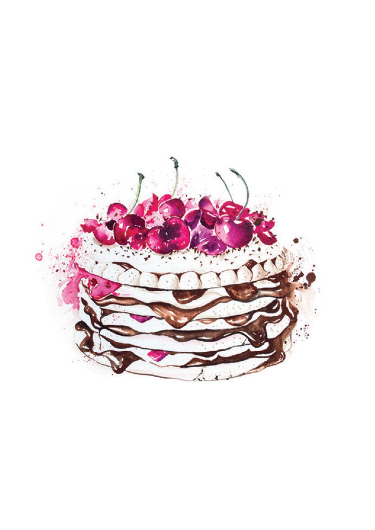 NEW Carte de souhaits - Gateau d'anniversaire / Greeting Card