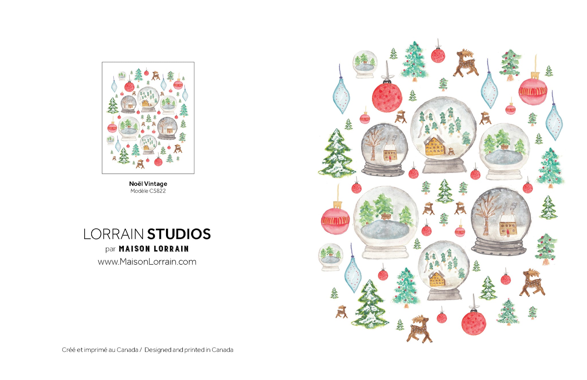 NEW Carte de souhaits - Noel Vintage / Greeting Card