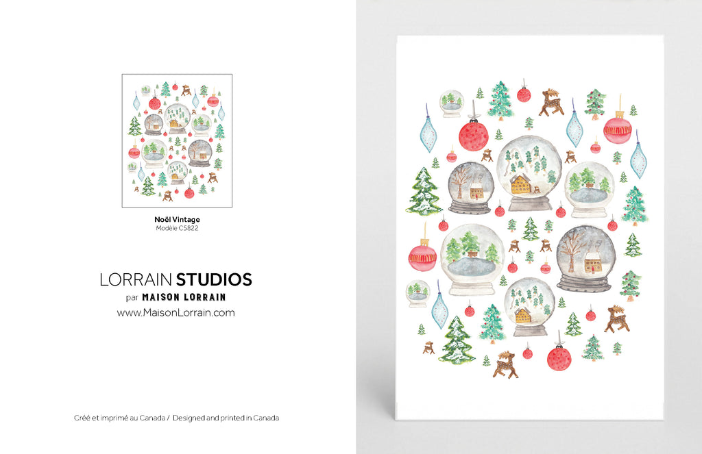 NEW Carte de souhaits - Noel Vintage / Greeting Card