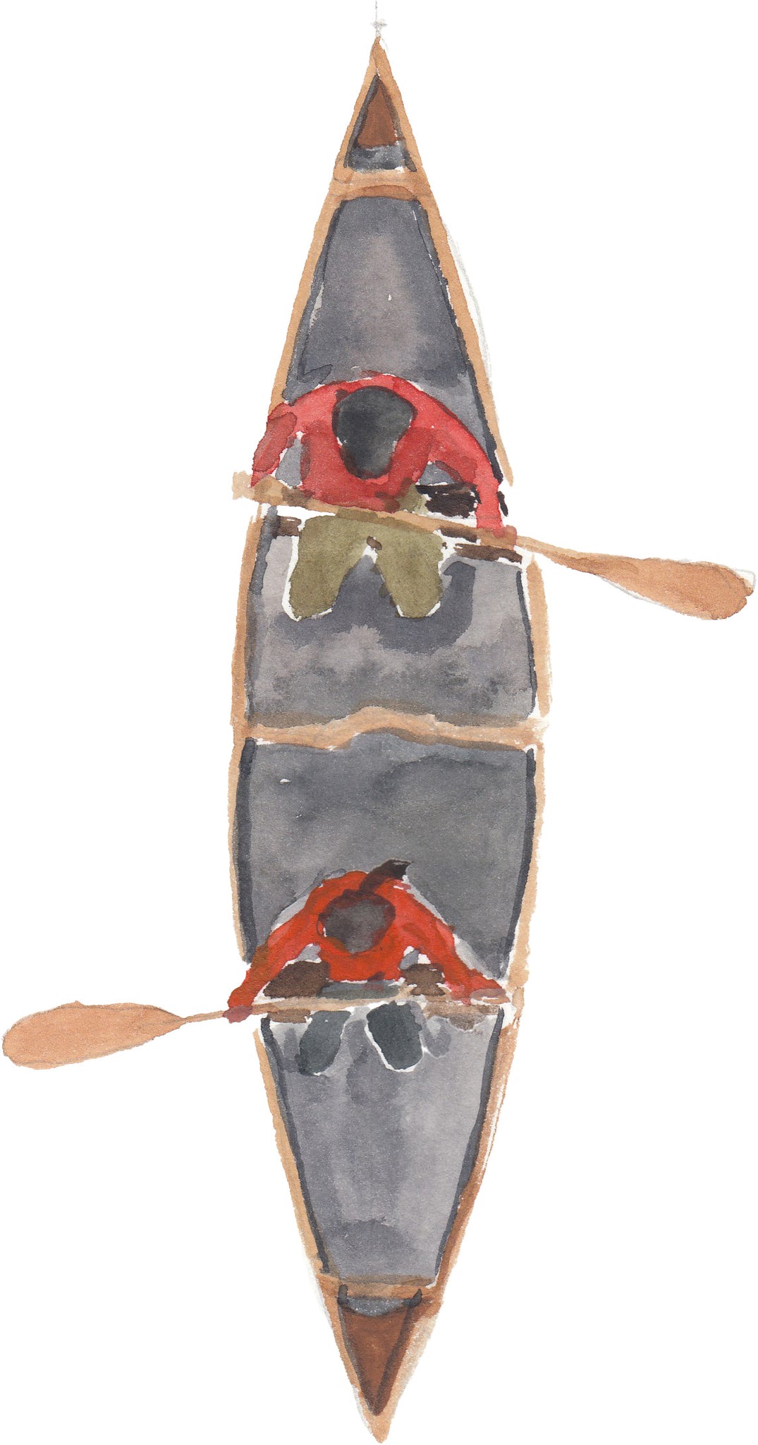 NEW Carte de souhaits - Camping Canoe / Greeting Card