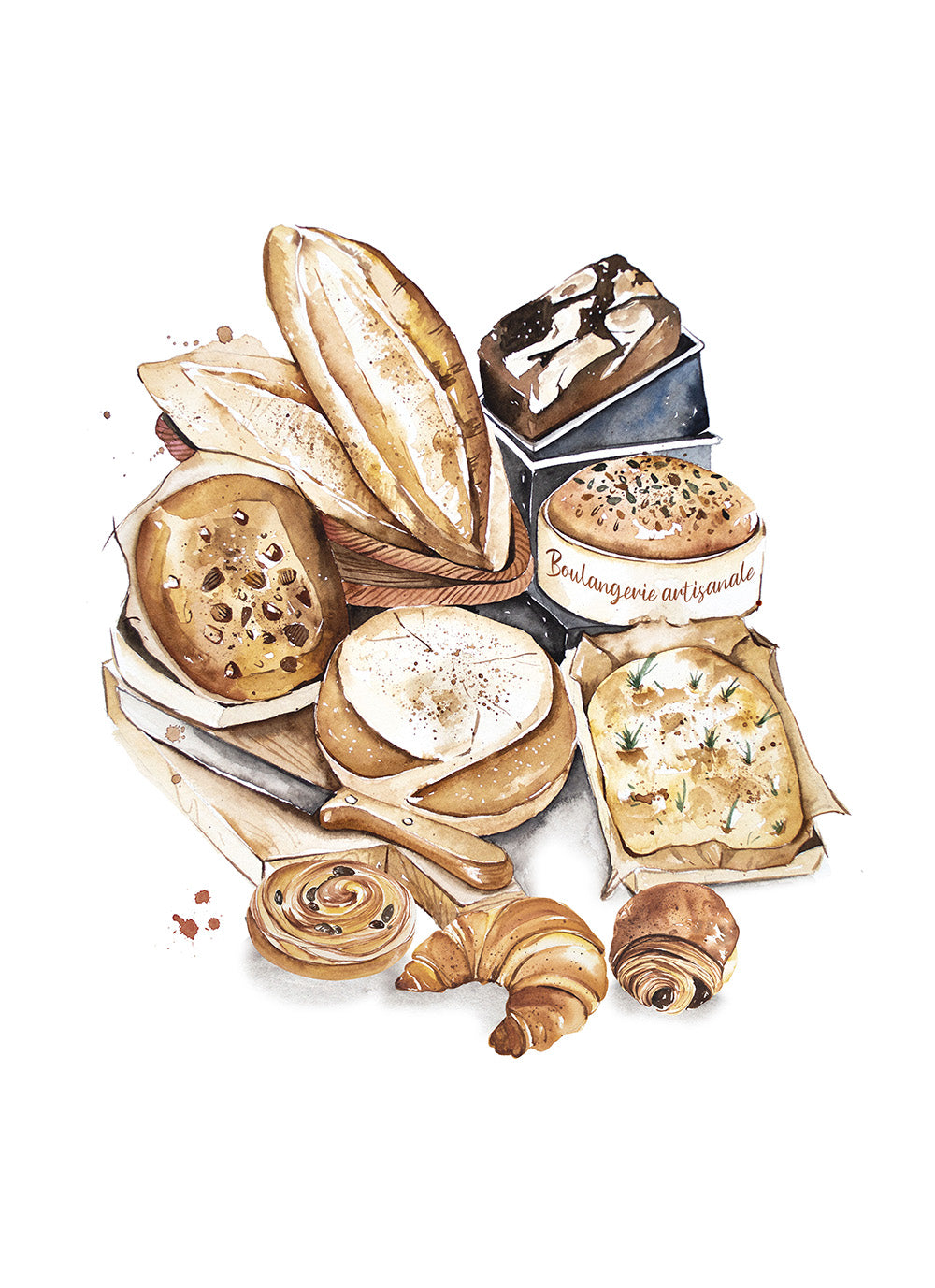 Boulangerie Artisanale - Linge de maison / Kitchen Linen - Collection 2024 Maison Lorrain