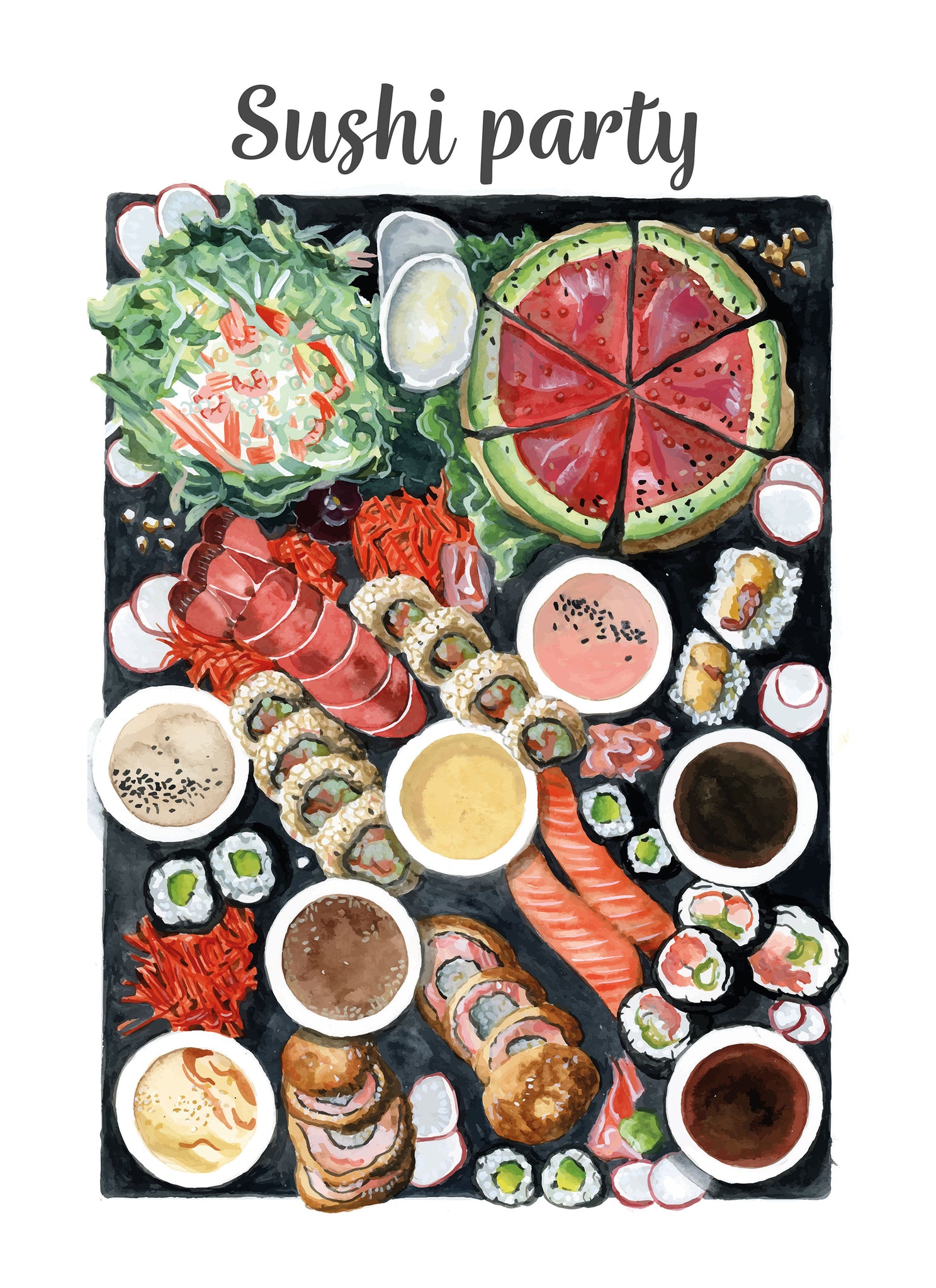 Sushi Party - Linge de maison / Sushi Party - Kitchen Linen - Collection 2024 Maison Lorrain