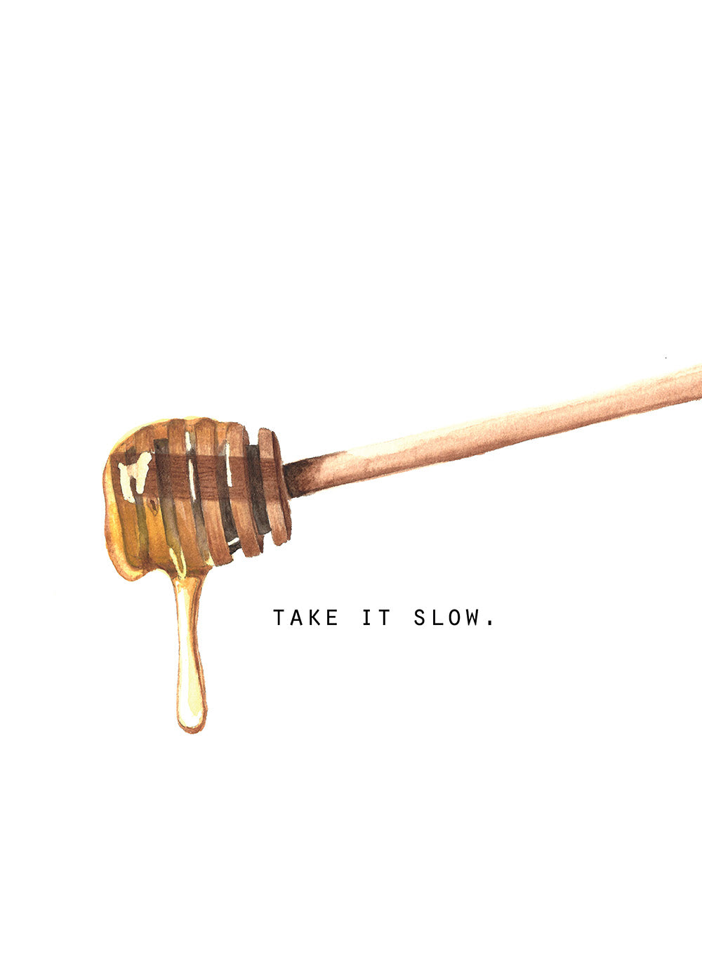 Take it slow (Honey / Miel) - Linge de maison / Kitchen Linen - Happy Thoughts Collection 2024 Maison Lorrain