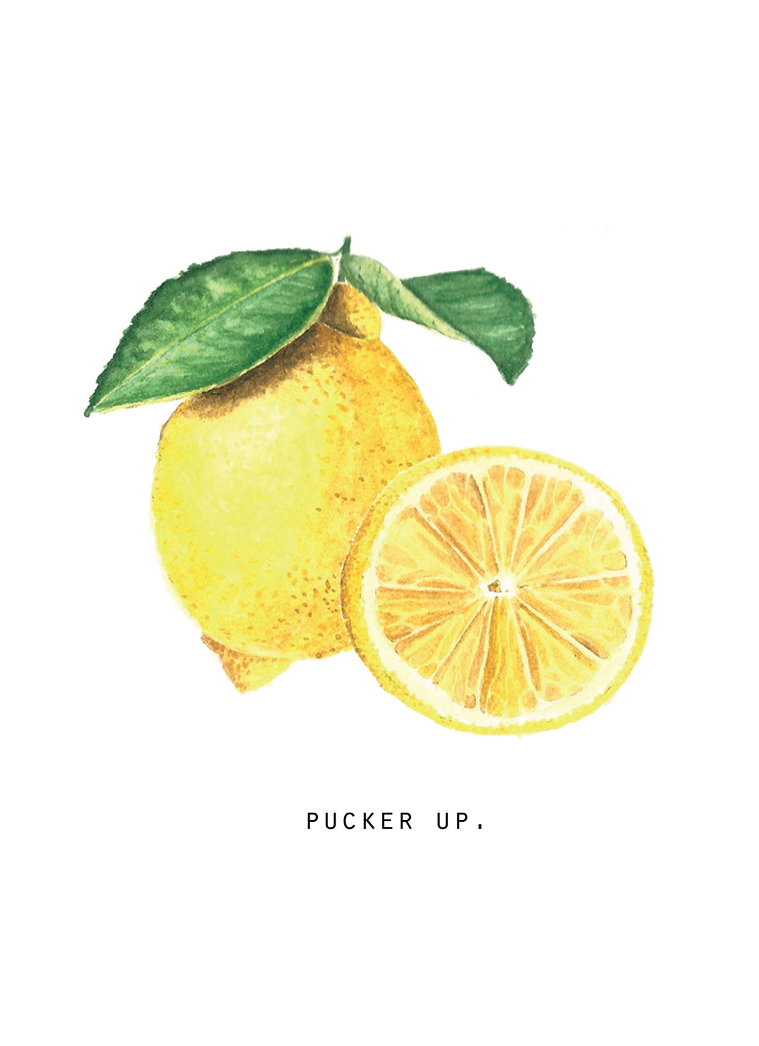 Pucker Up (Lemons / Citrons) - Linge de maison / Kitchen Linen - Happy Thoughts Collection 2024 Maison Lorrain
