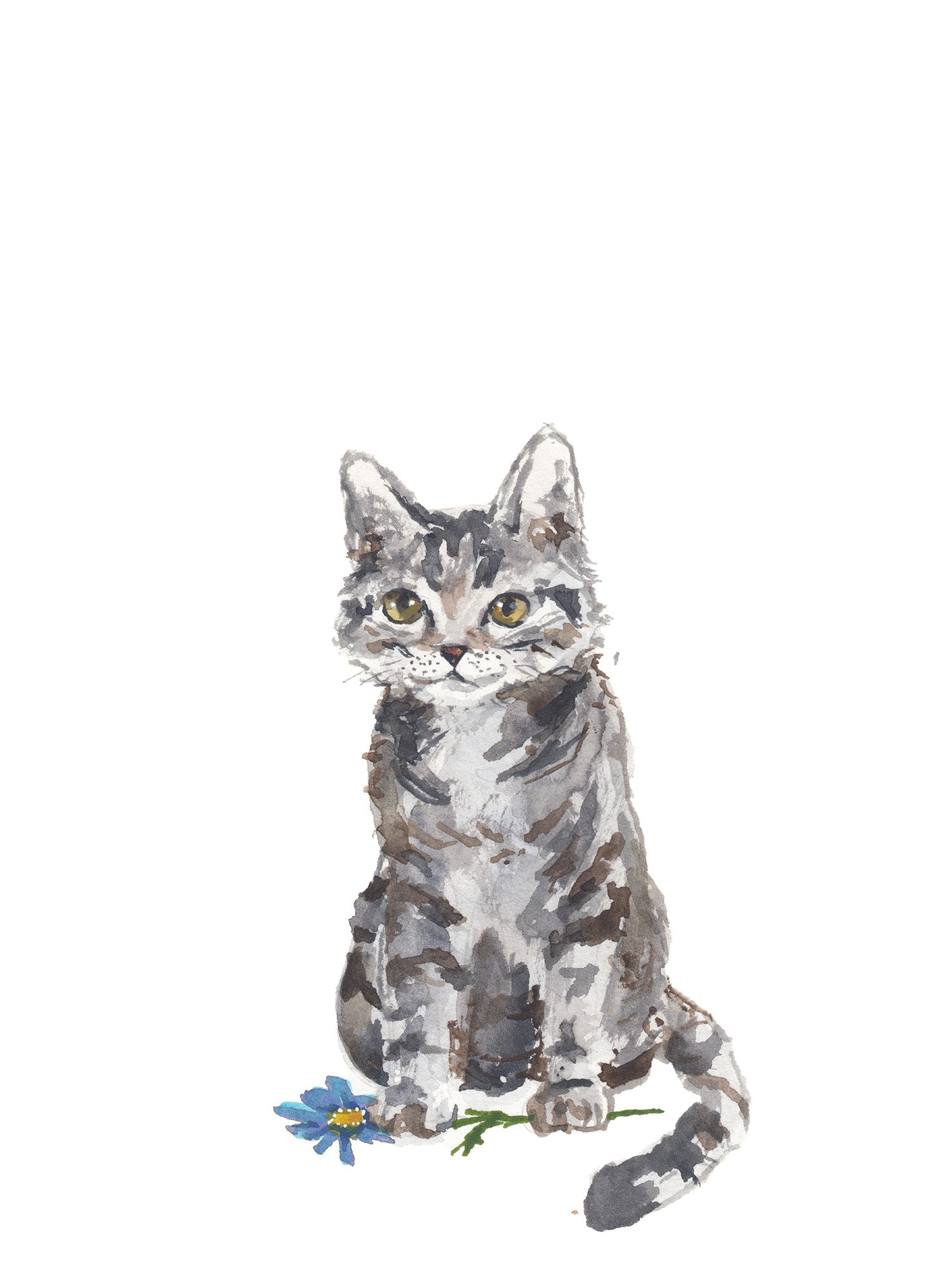 NEW Carte de souhaits - Chaton / Greeting Card - Kitty Cat