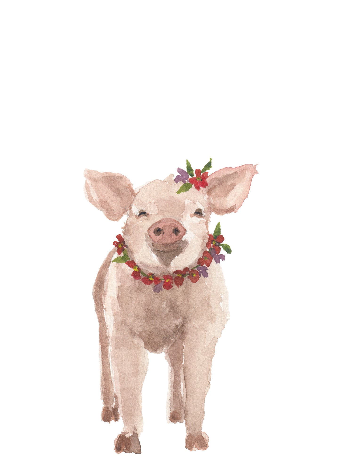 NEW Carte de souhaits - Cochonnet / Greeting Card - Piggy