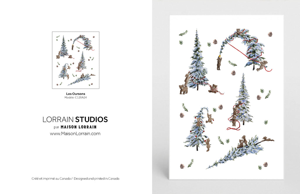 NEW Carte de souhaits - Les Oursons / Greeting Card