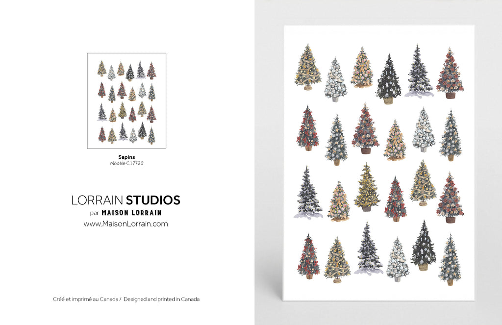 NEW Carte de souhaits - Les Sapins / Greeting Card