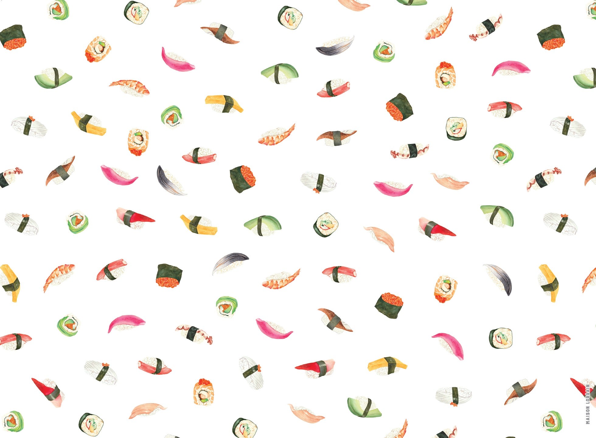 Napperon de Vinyle - Sushi