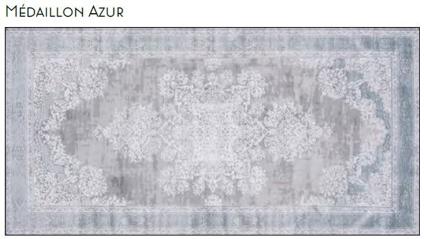 Tapis de Vinyle - Medaillon Azur - Vinyl Carpets