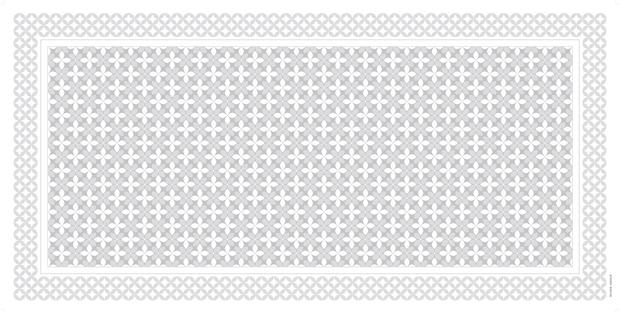Tapis de Vinyle - Petite Fleur Pearl - Vinyl Carpets