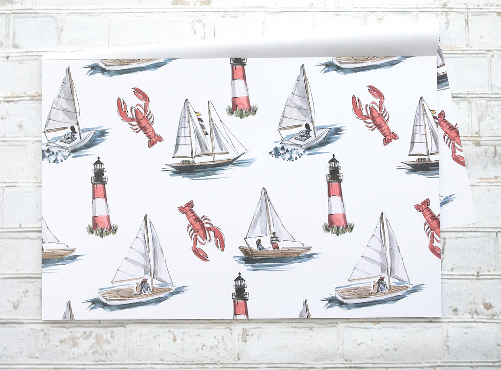 "Maritime /Lobster Regatta" - Napperons de papier / Paper placemats