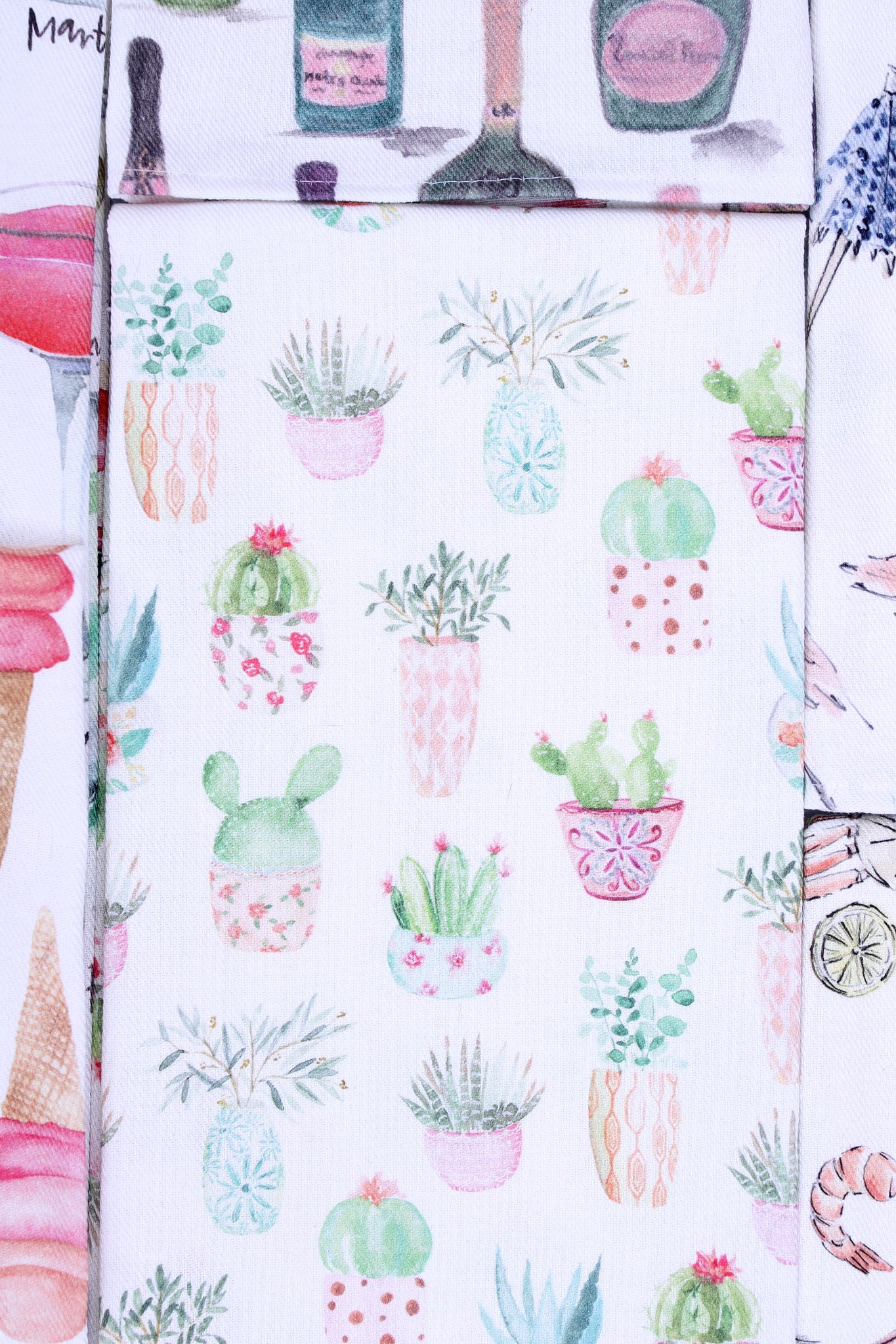 "Bébé Plantes - Baby Plants" - Linge a vaisselle / Tea Towel
