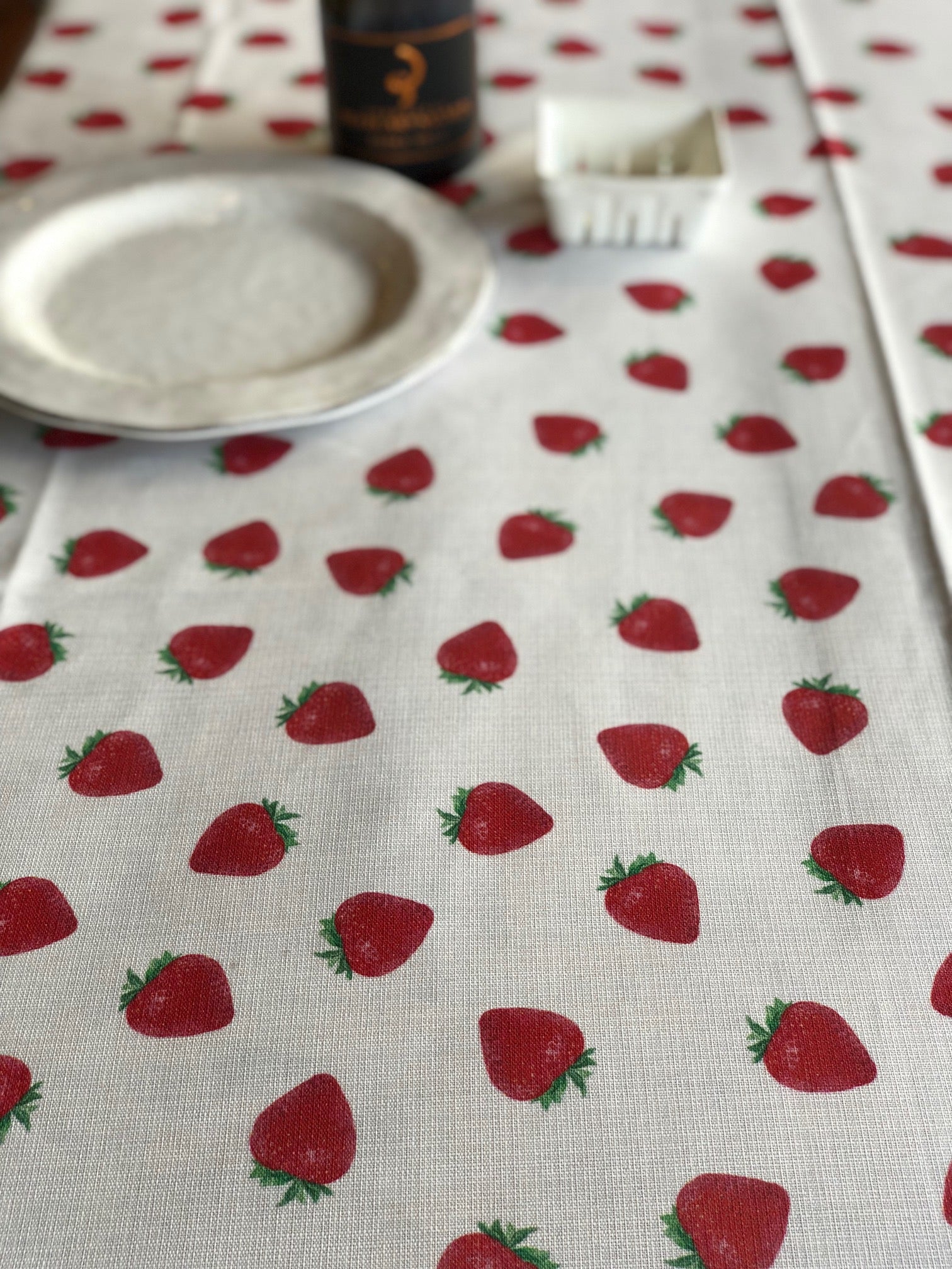 Nappe Fraise - Tablecloth Strawberry