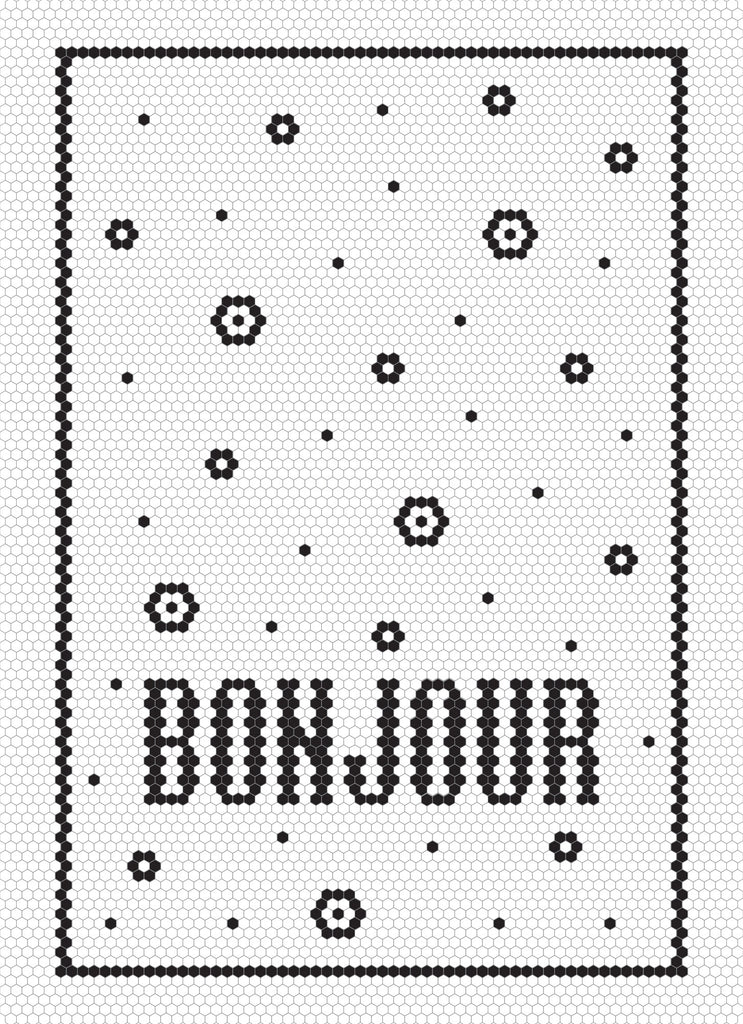 Bonjour Mosaique - Linge a vaisselle / Bonjour Mosaic Tea Towel