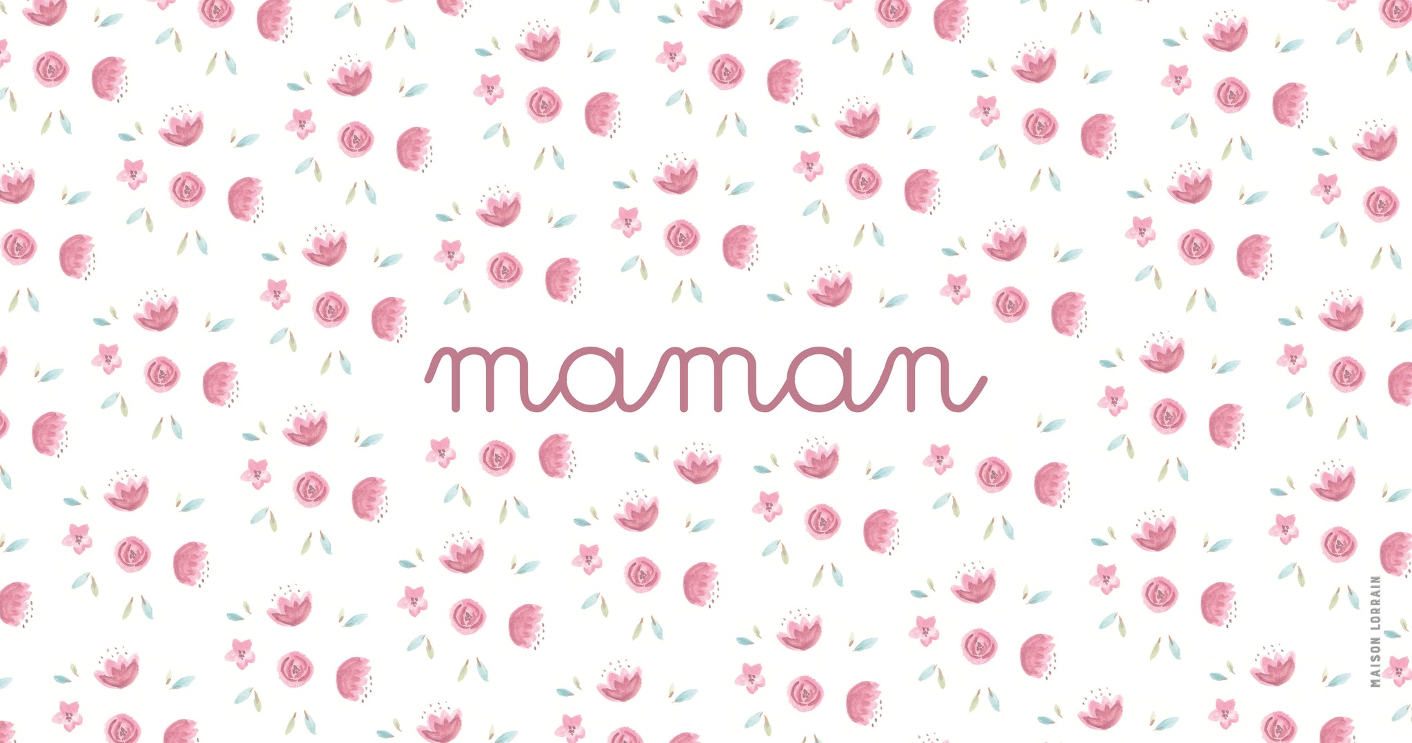 Napperon de Vinyle pour Bébé - Maman Rose - Collection Bébé