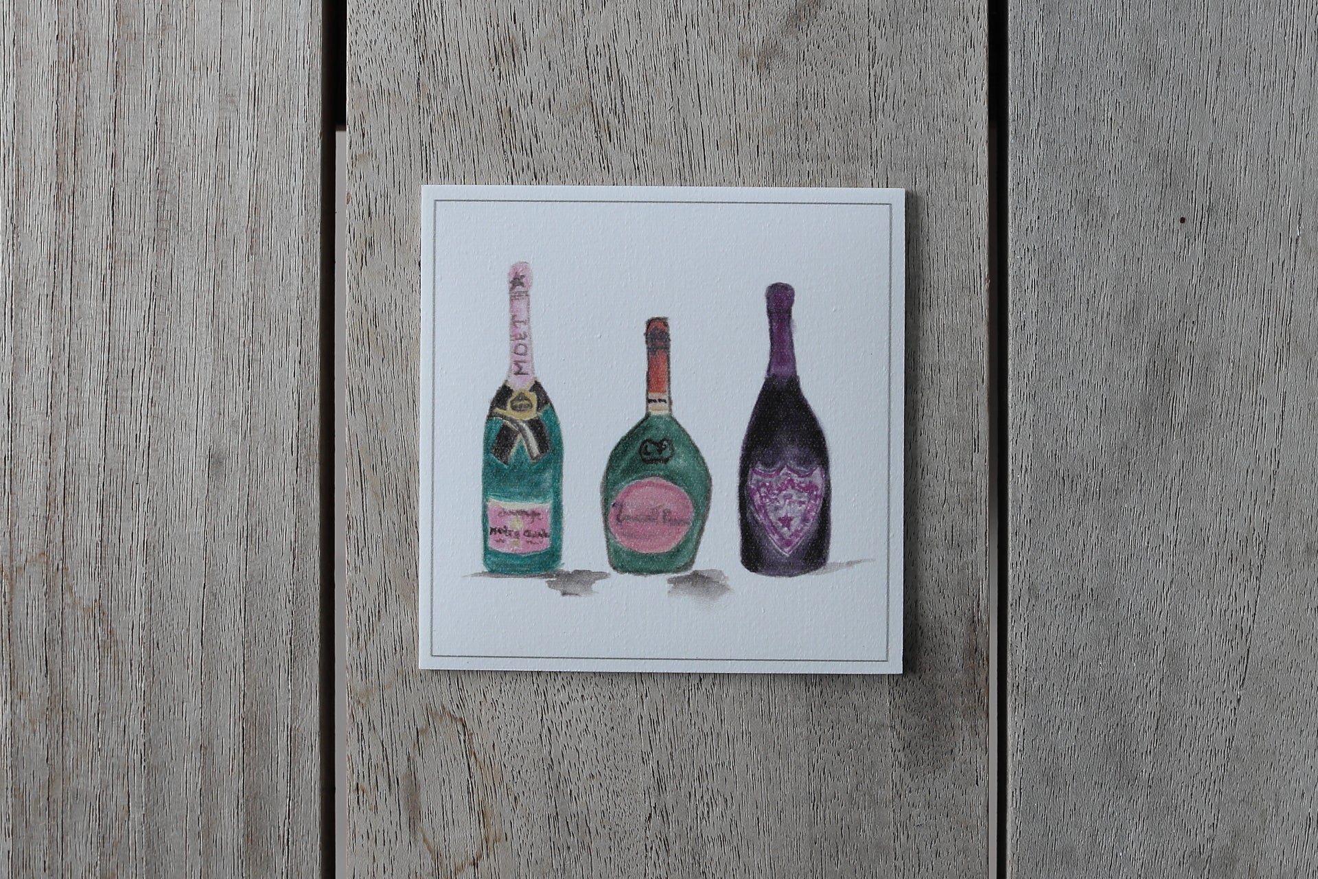 Collection Champagne Rosé - Sous-verres de Vinyle (4) - Champagne Rosé 3 / Vinyl Coasters (4)