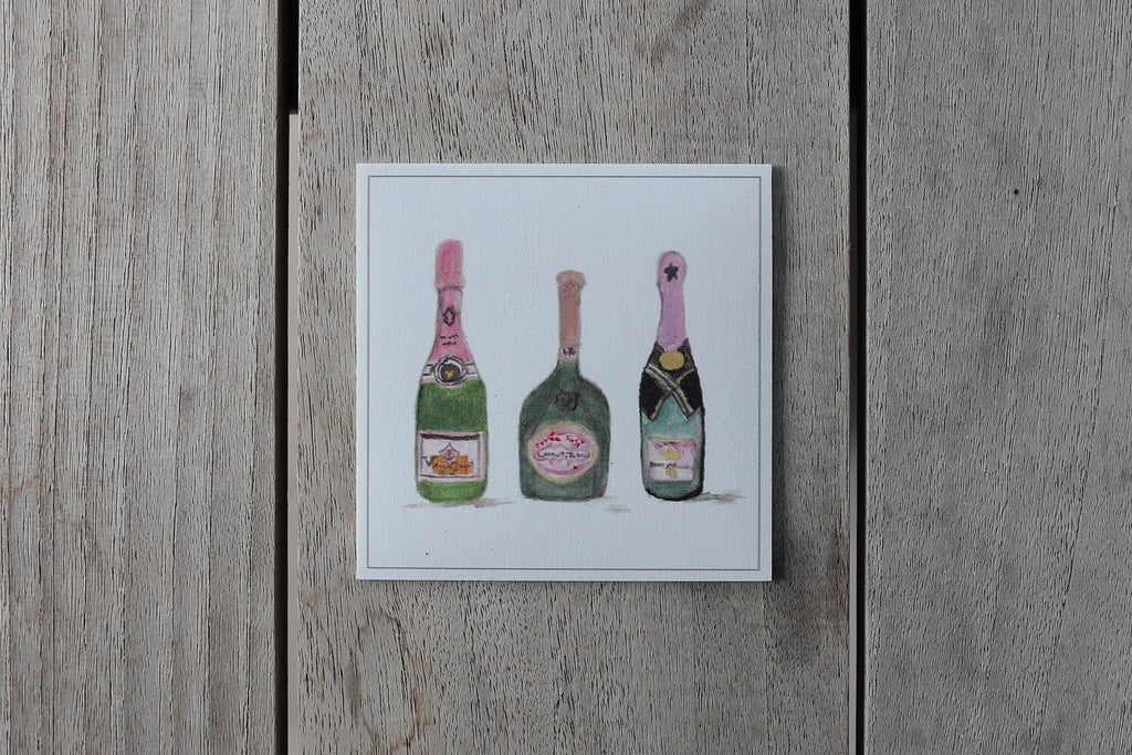Collection Champagne Rosé - Sous-verres de Vinyle (4) - Champagne Rosé 2 / Vinyl Coasters (4)
